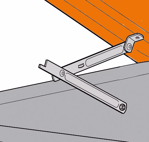 Scissors opening mechanism