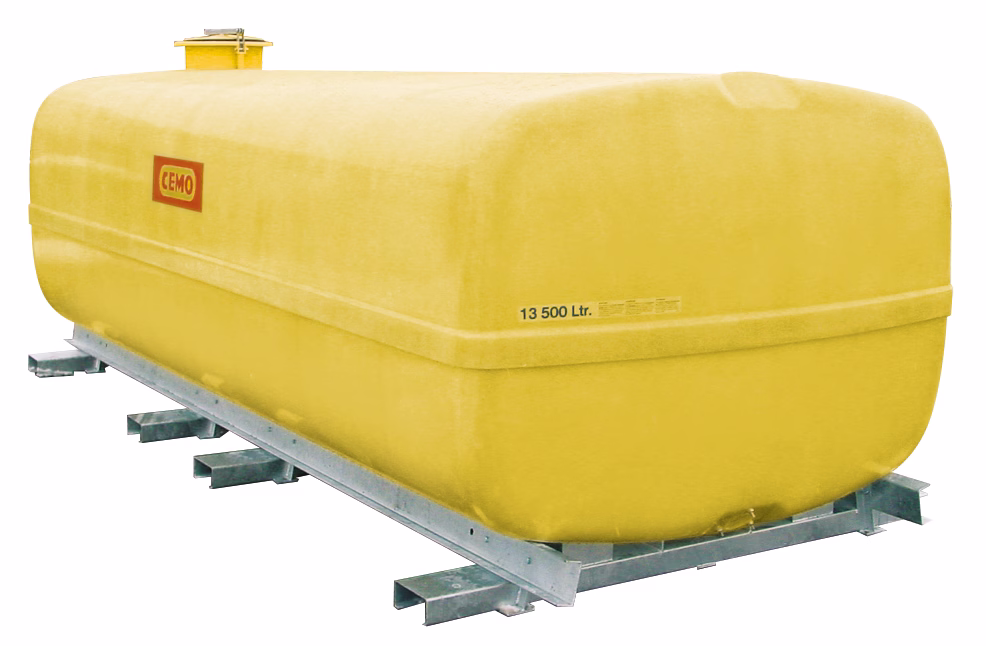 Trunk-shaped tank 13500 l storage