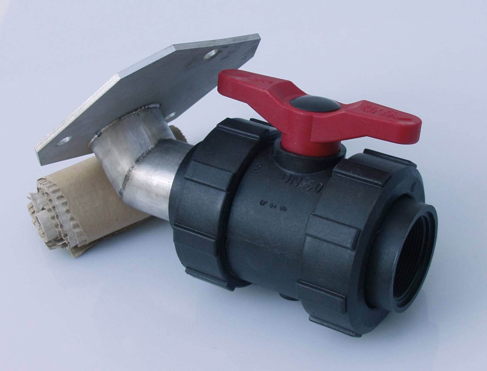 PVC ball valve, flange for 13500 l and 15500 l, 2" IT