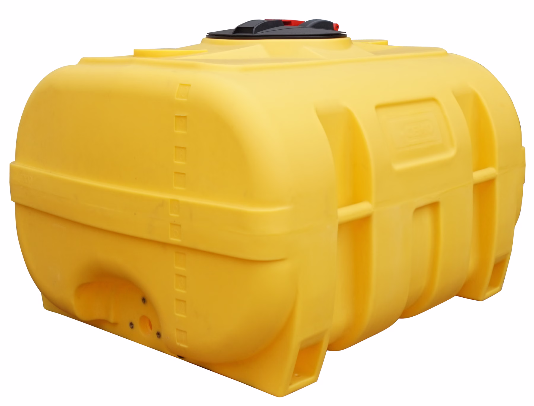 Fusto in PE, giallo, 1000 l, senza deflettore